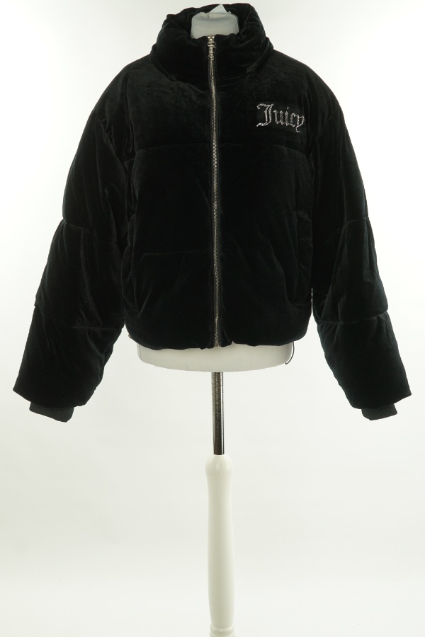 Kurtka czarna welurowa, JUICY COUTURE - JUICY COUTURE zdjęcie 1