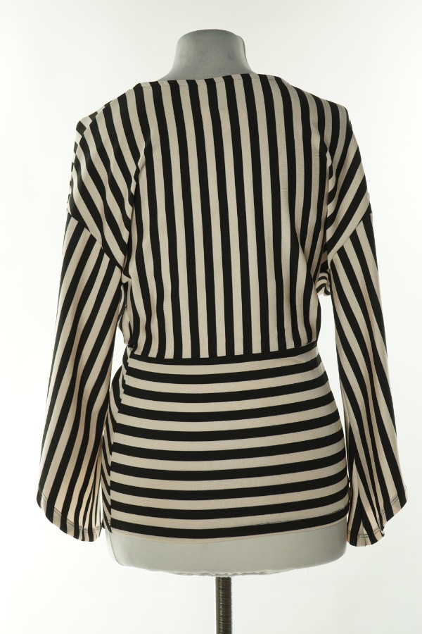 Bluzka czarno-kremowa w paski - RIVER ISLAND zdjęcie 2