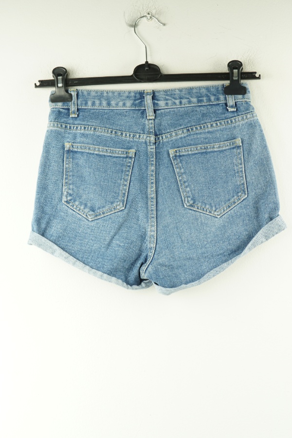 Spodenki jeansowe krótkie niebieskie  - PRETTYLITTLETHING zdjęcie 2