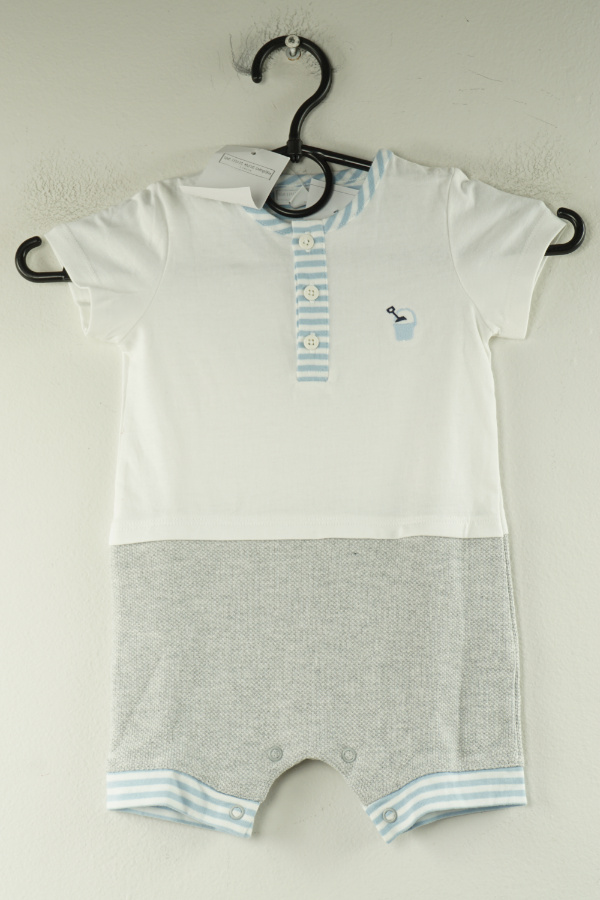 Body biało - szare - THE LITTLE WHITE COPMPANY  zdjęcie 1