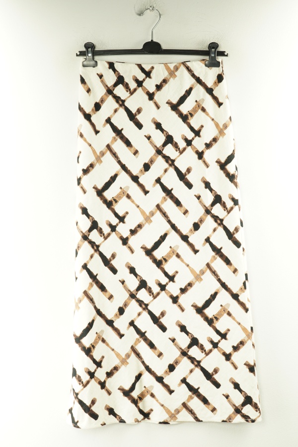 Spódnica beżowa w brazowe mazaje - M&S zdjęcie 1