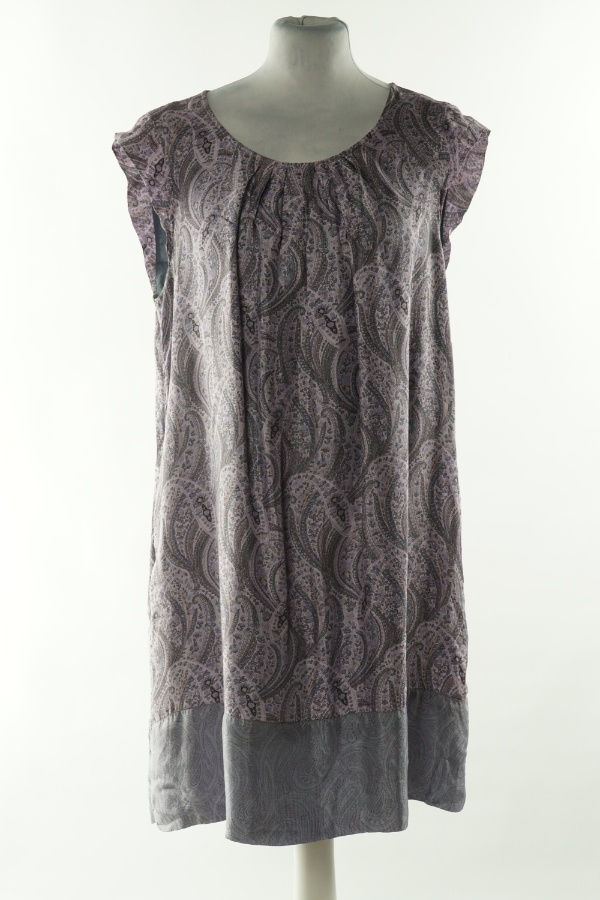 Sukienka fioletowa wzorzysta, H&M - H&M zdjęcie 1