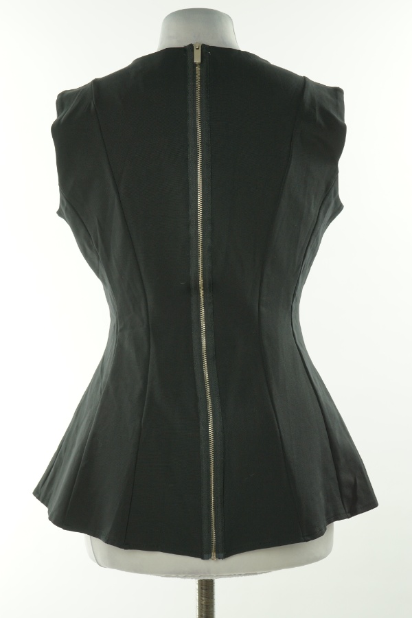 Bluzka czarna taliowana, H&M - H&M zdjęcie 2