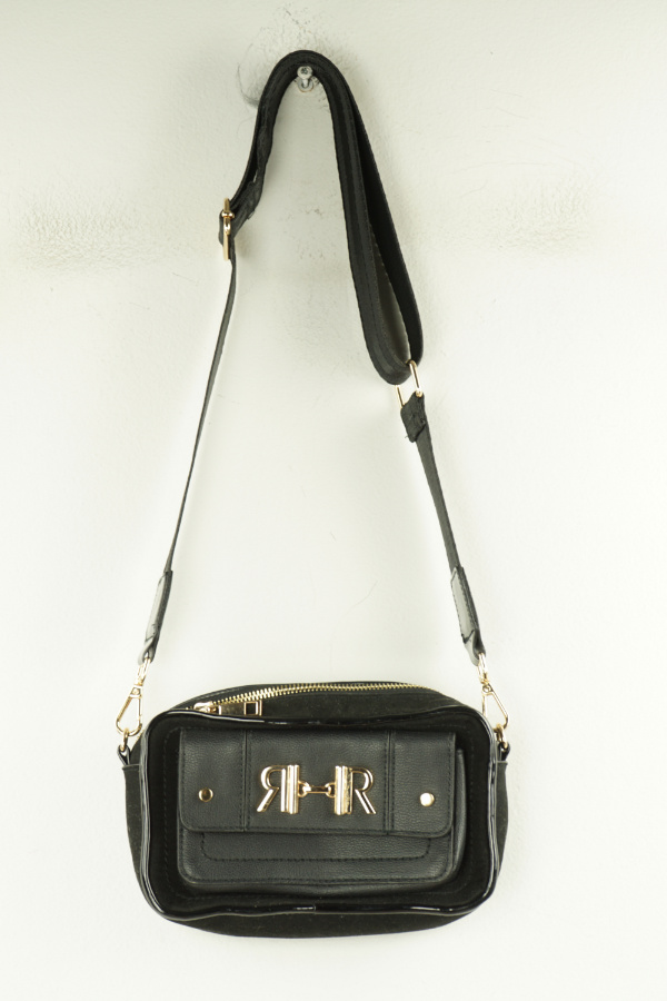 Torebka czarna z pozłacanymi elementami - RIVER ISLAND zdjęcie 1