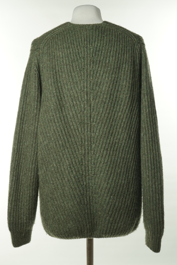 Sweter ciemnozielony, w składzie wełna merino (75%) - CINQUE zdjęcie 2