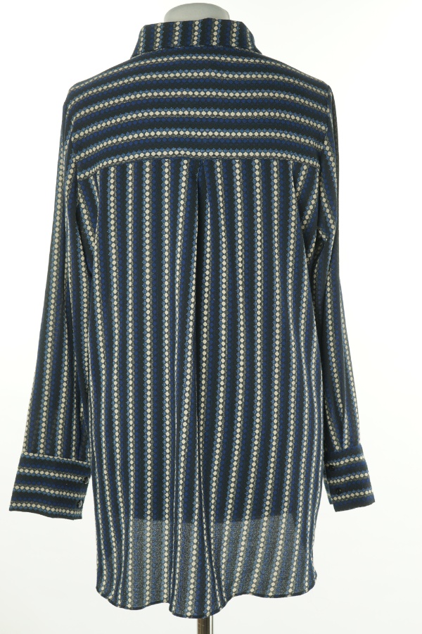 Koszula granatowa w kremowe kropki - NEW LOVE zdjęcie 2