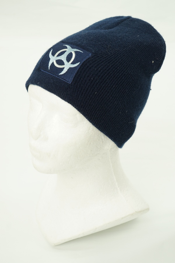 Czapka granatowa z naszywką - BRAK METKI Z NAZWĄ PRODUCENTA zdjęcie 1