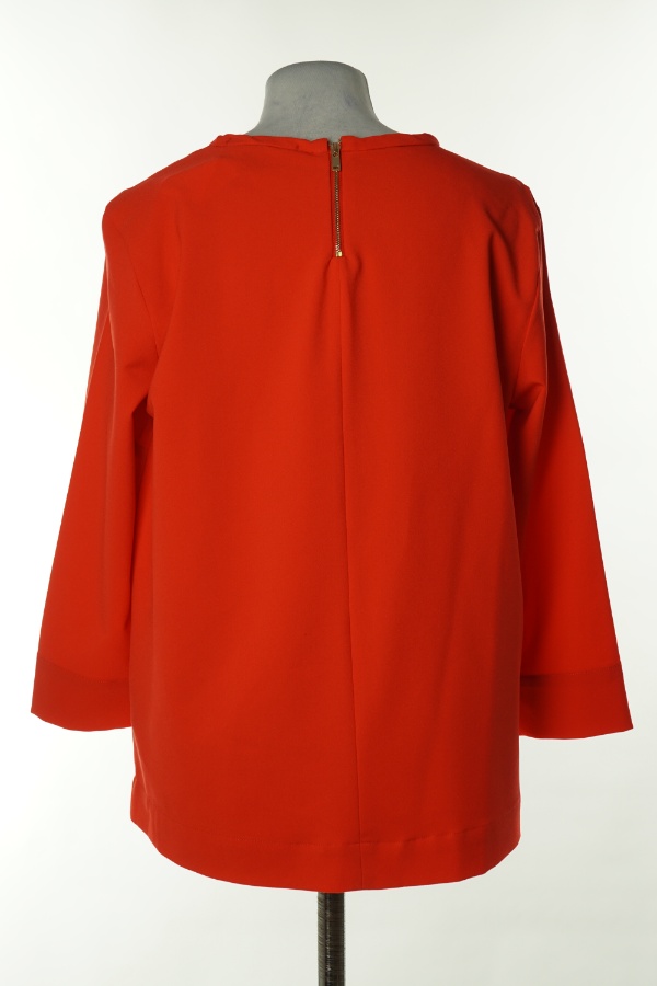 Bluzka czerwona z suwakiem z tyłu - ESMARA zdjęcie 2