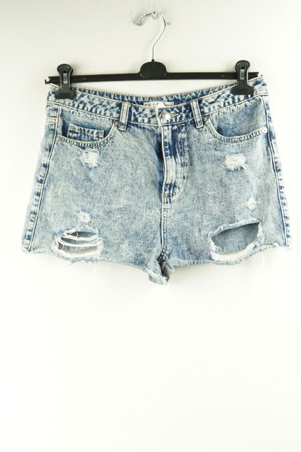 Krótkie spodenki niebieskie jeansowe - DENIM CO zdjęcie 1