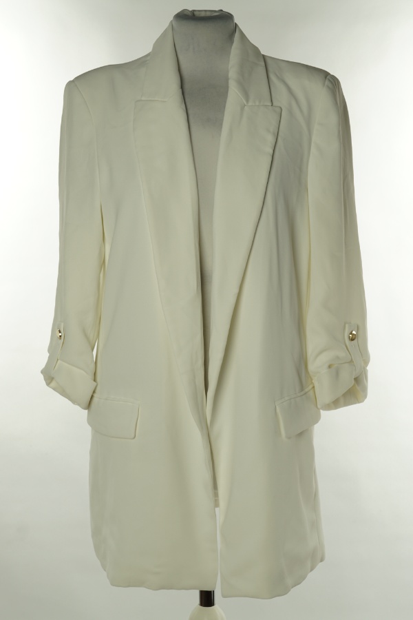 Narzutka marynarkowa biała, ZARA - ZARA zdjęcie 1