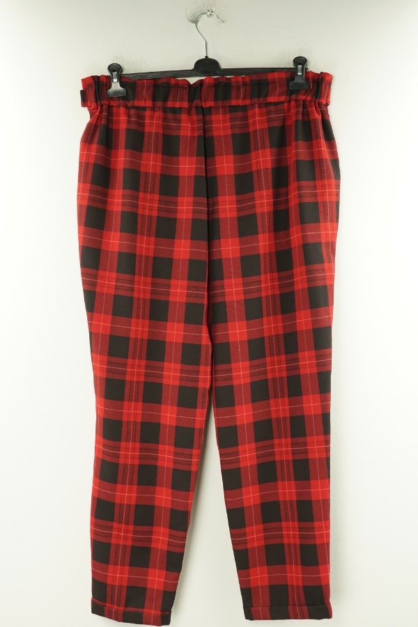 Spodnie materiałowe czerwone w kratkę, PRIMARK - PRIMARK zdjęcie 2