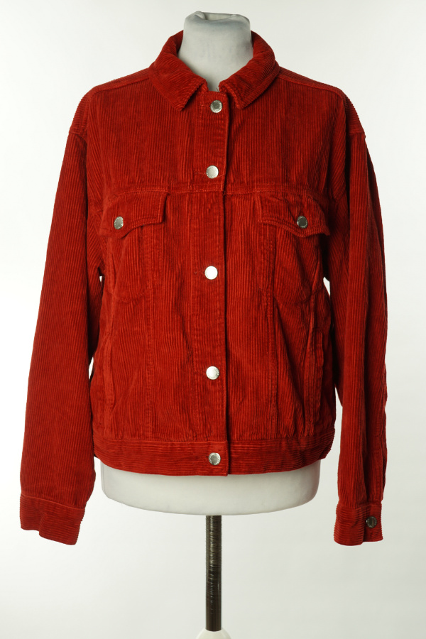 Koszula wierzchnia czerwona sztruksowa - TOPSHOP zdjęcie 1