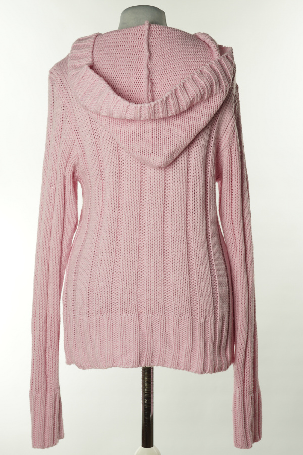 Sweter różowy z kapturem - BRAK METKI Z NAZWĄ PRODUCENTA zdjęcie 2