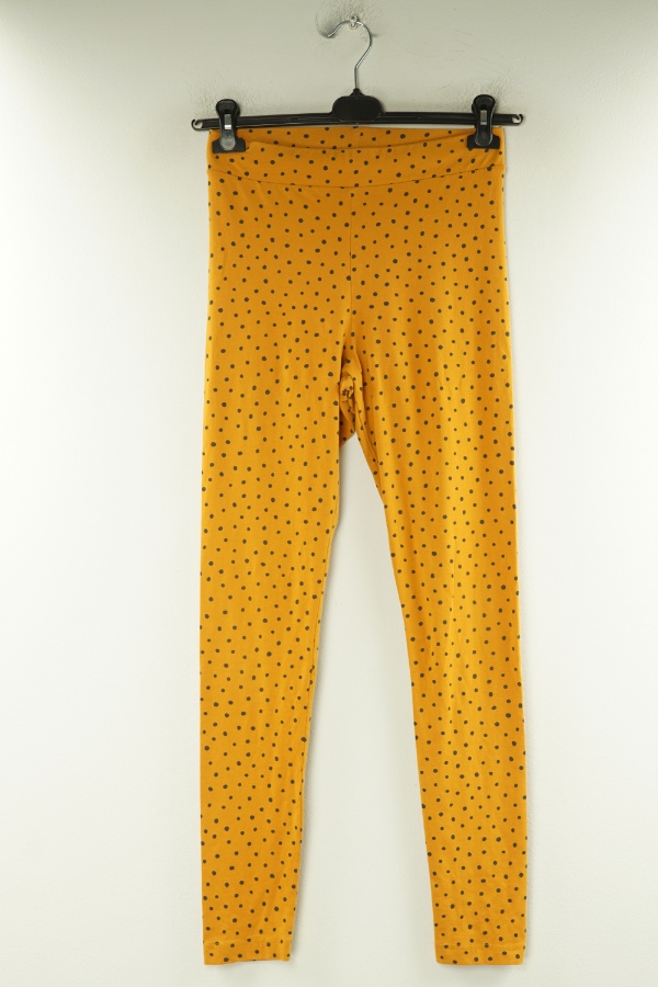 Legginsy żółte w czarne kropki - MONKI zdjęcie 1