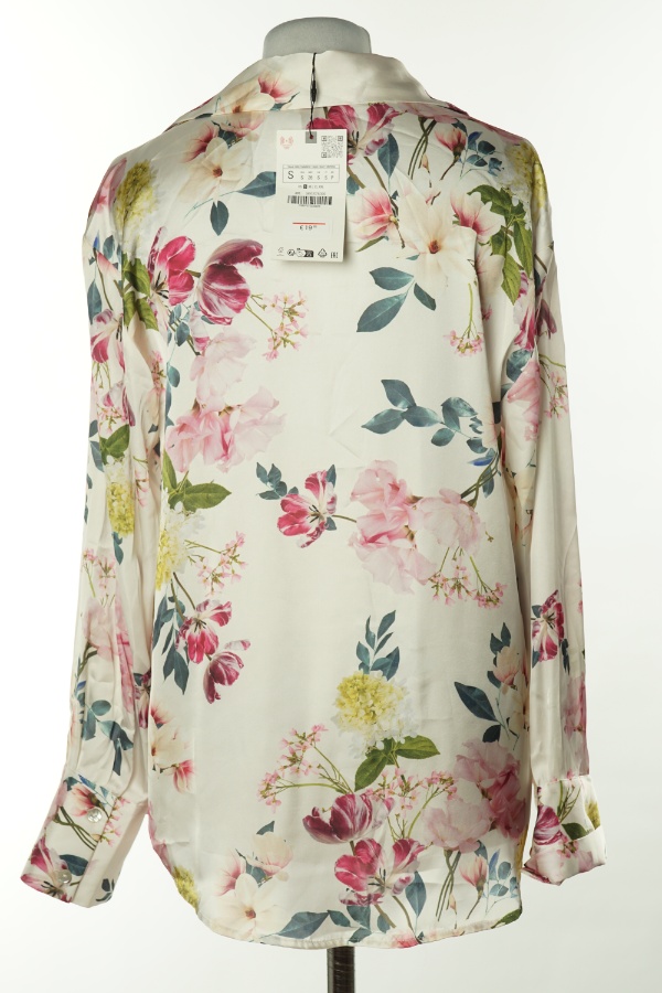 Koszula biała kwiecista, ZARA - ZARA zdjęcie 2