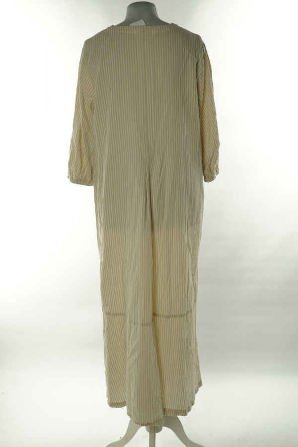 Sukienka biało-beżowa w paski - H&M zdjęcie 2