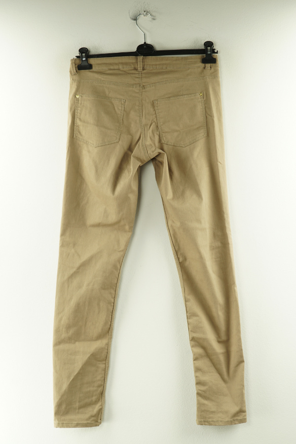 Spodnie beżowe jeansowe - H&M zdjęcie 2