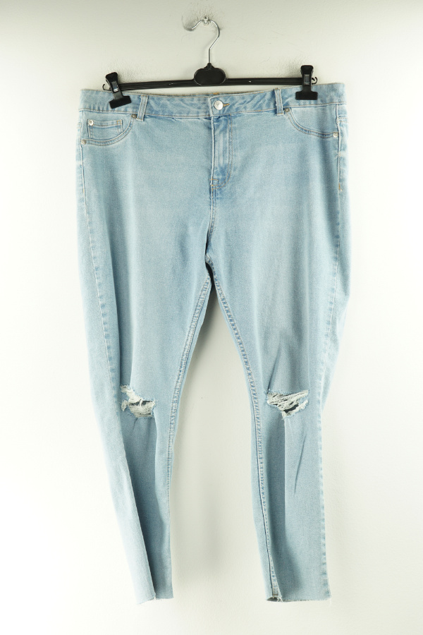 Jeansy z przetarciami niebieskie skinny fit - NEW LOOK zdjęcie 1