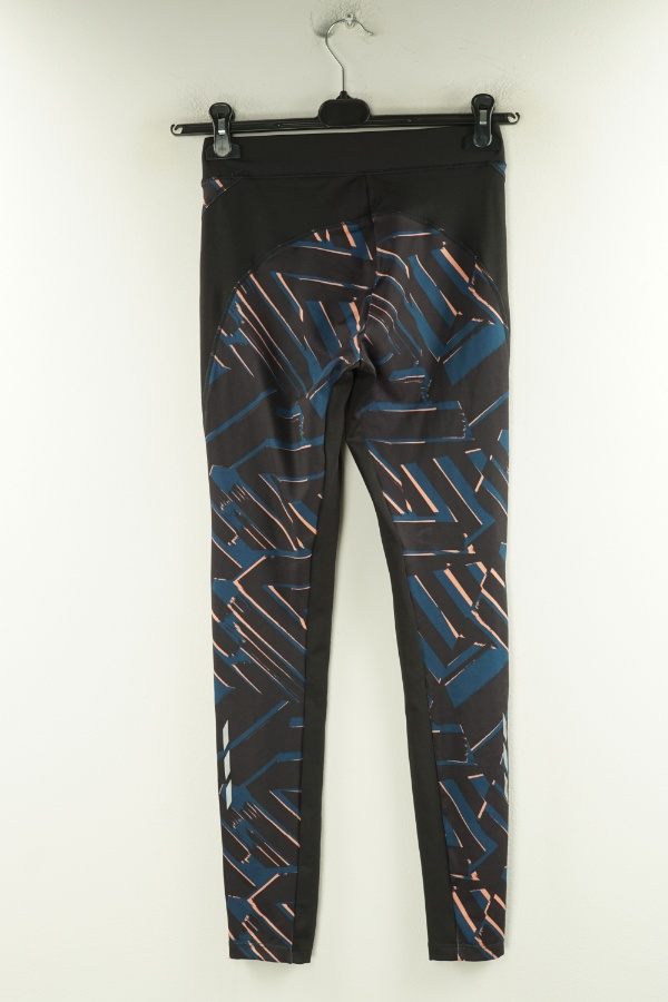 Legginsy czarne w kolorowe wzory - NYATHLETICS zdjęcie 2