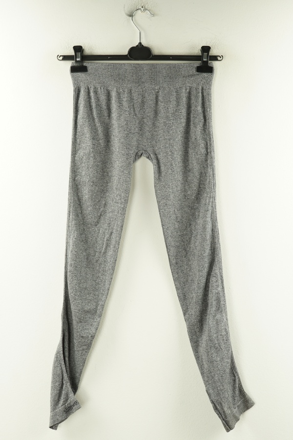 Legginsy szare - BRAK METKI Z NAZWĄ PRODUCENTA zdjęcie 2
