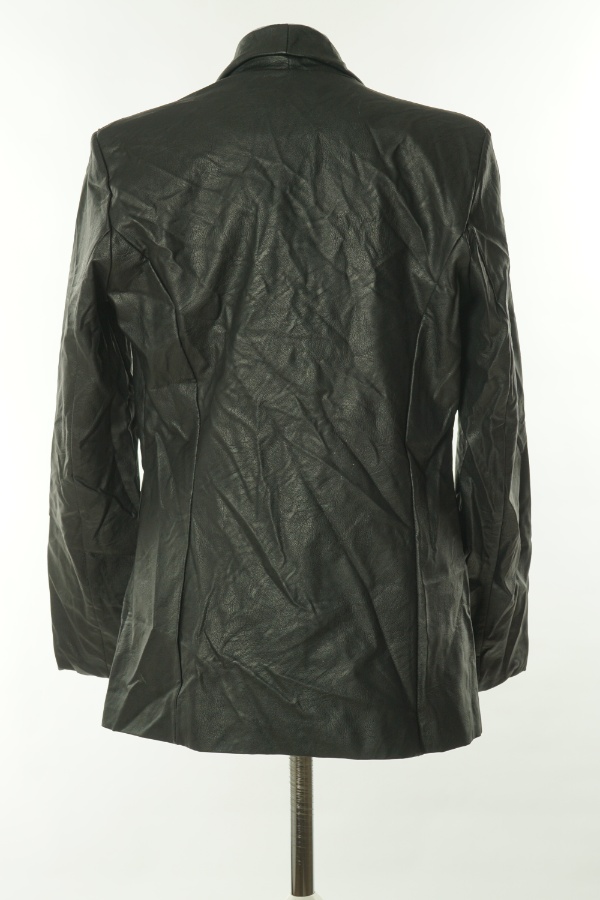 Marynarka ekoskóra czarna - ESTEE BROWN zdjęcie 2