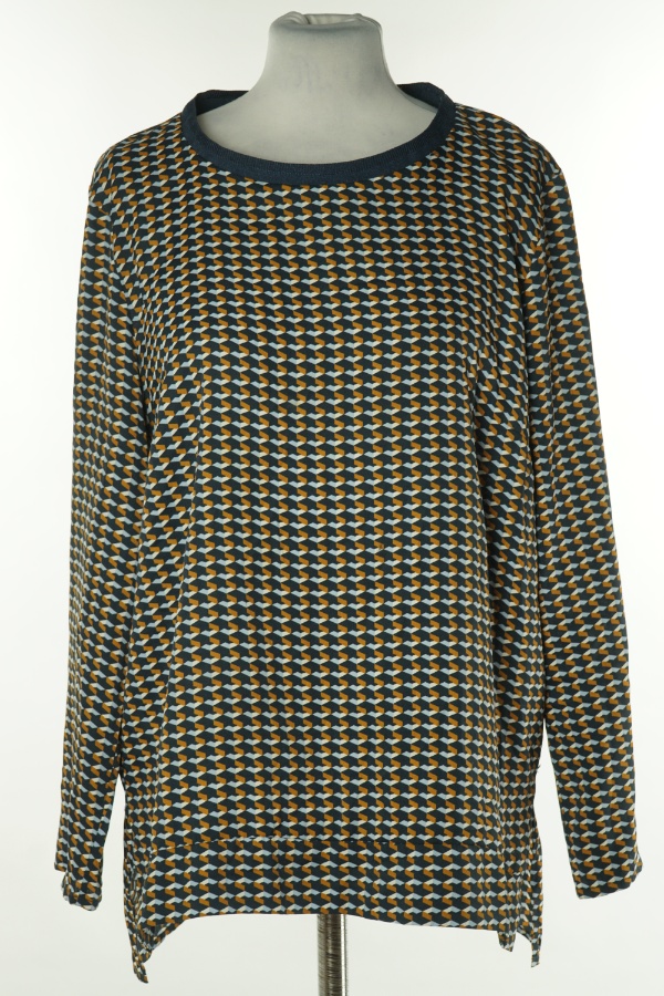 Bluzka granatowa wzorzysta - CORTEFIEL zdjęcie 1