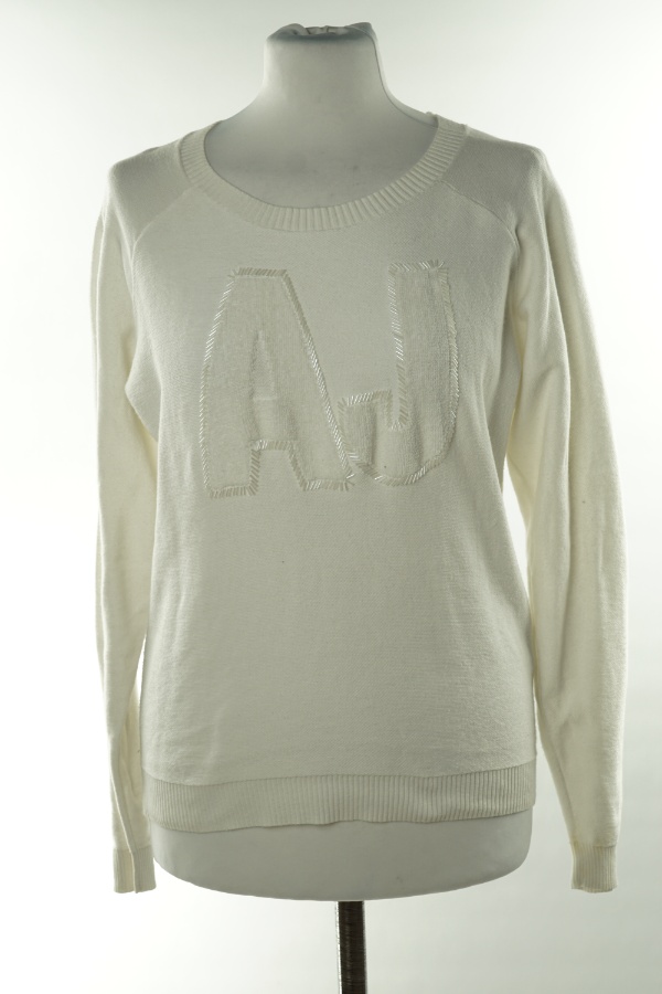 Sweter cienki biały, Armani Jeans - ARMANI JEANS zdjęcie 1