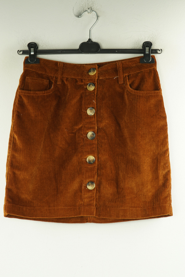 Spódnica brązowa sztruksowa - NEW LOOK zdjęcie 1