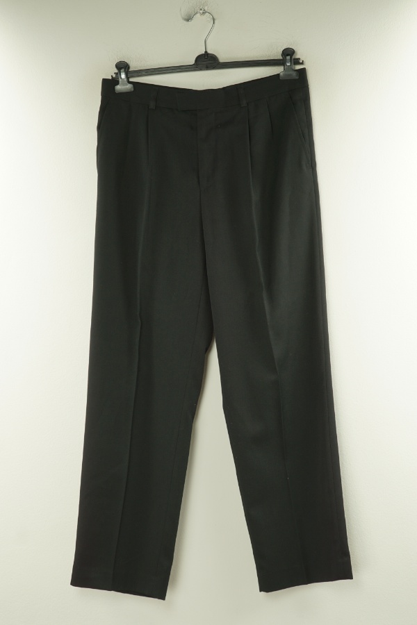 Spodnie eleganckie materiałowe czare - BRAK METKI Z NAZWĄ PRODUCENTA zdjęcie 1