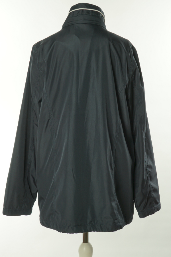 Kurtka granatowa z białą oblamówką - CAPPUCCINI zdjęcie 2