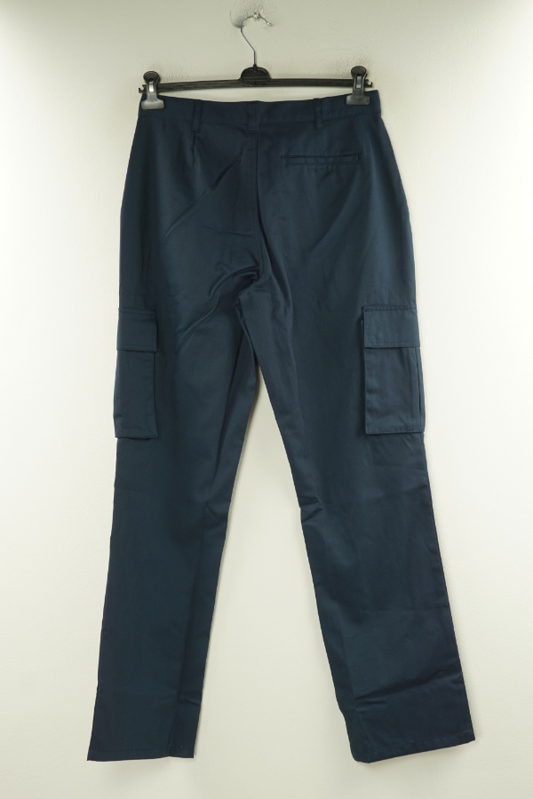 Spodnie granatowe robocze materiałowe - ALEXANDRA zdjęcie 2