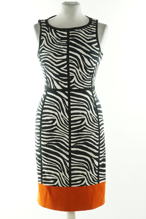 Sukienka czarno-biała zebra - KAREN MILLEN zdjęcie 1