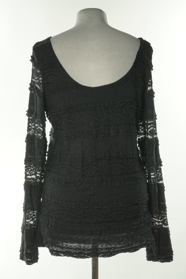 Bluzka czarna koronkowa, H&M - H&M zdjęcie 2