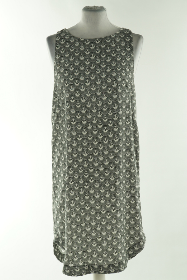 Sukienka biało-czarna wzorzysta, H&M - H&M zdjęcie 1