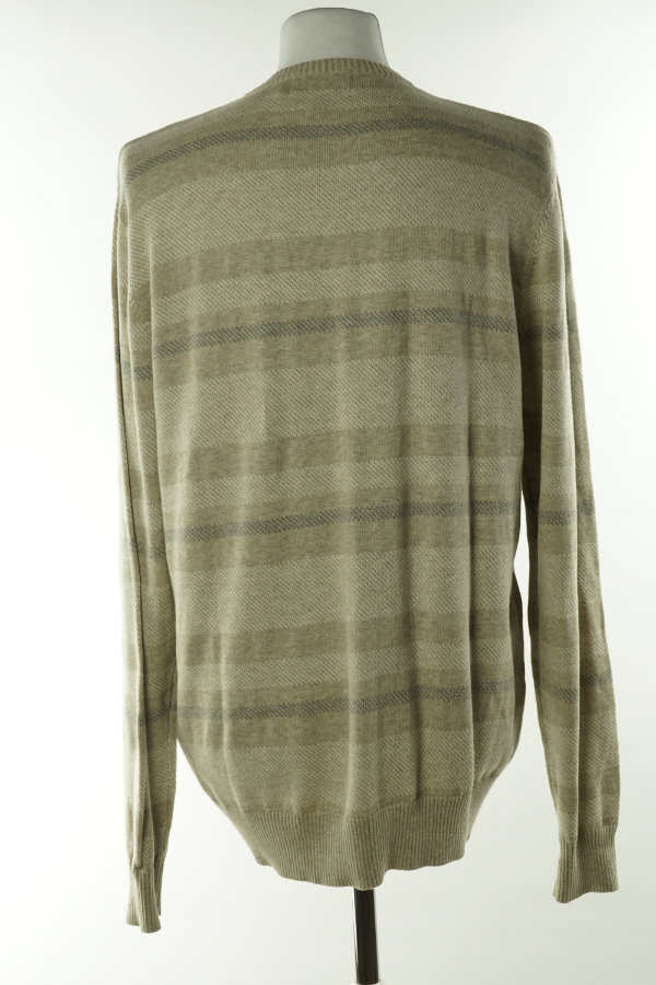 Sweter beżowy w paski - MARKS & SPENCER zdjęcie 2