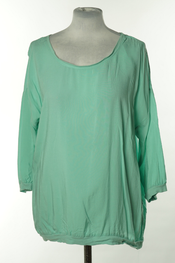Bluzka miętowa wiskozowa - ATMOSPHERE zdjęcie 1