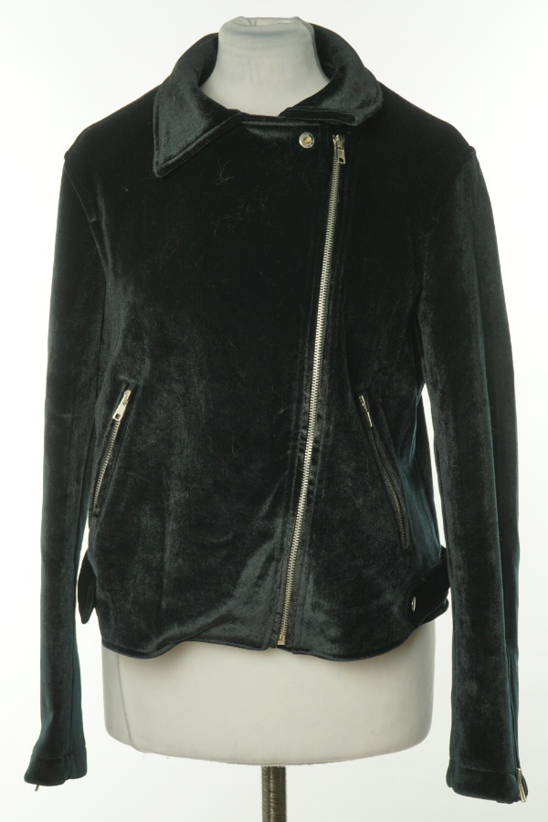 Kurtka czarna welurowa - BODYFLIRT zdjęcie 1