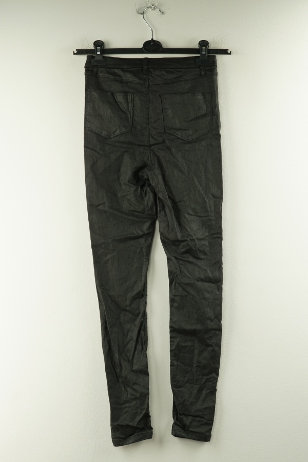 Spodnie czarne woskowane - DENIM CO zdjęcie 2