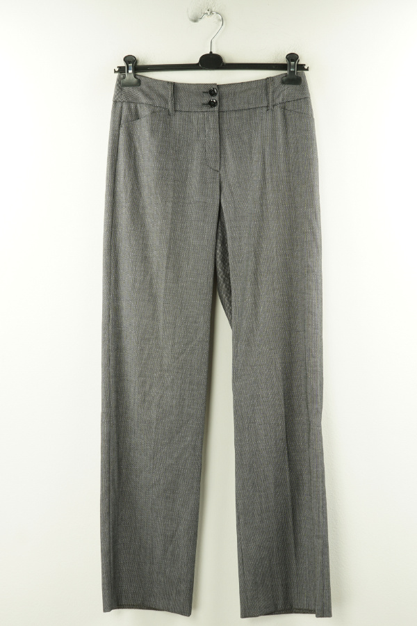 Spodnie czarne w drobny biały wzorek - TAIFUN zdjęcie 1