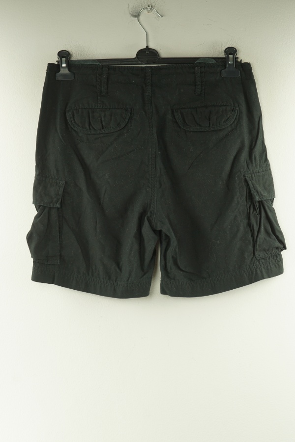 Krótkie spodenki czarne jeansowe - BLACK PREMIUM zdjęcie 2
