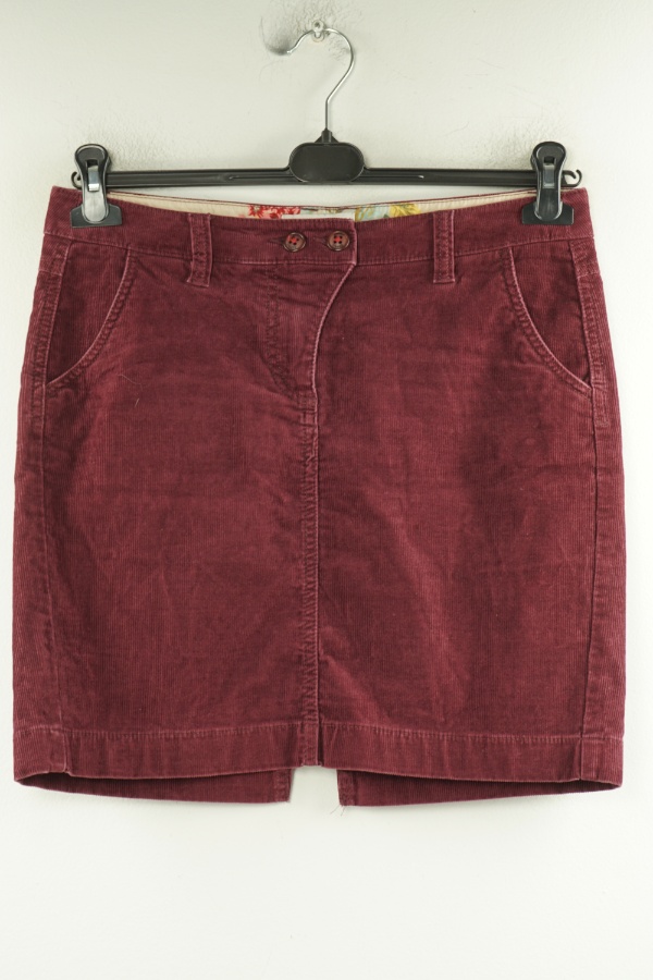 Spódnica bordowa sztruksowa - ESPRIT zdjęcie 1