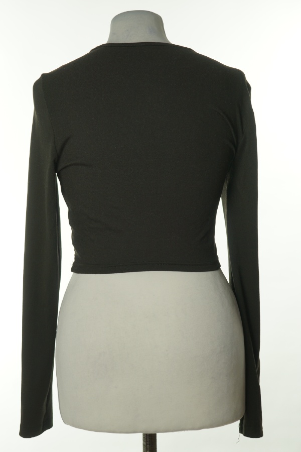 Top czarny z wycięciami - SHEIN zdjęcie 2