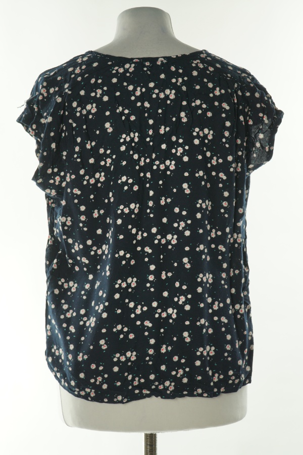 Bluzka granatowa w kwiatki - HONEY BEE BLUE zdjęcie 2