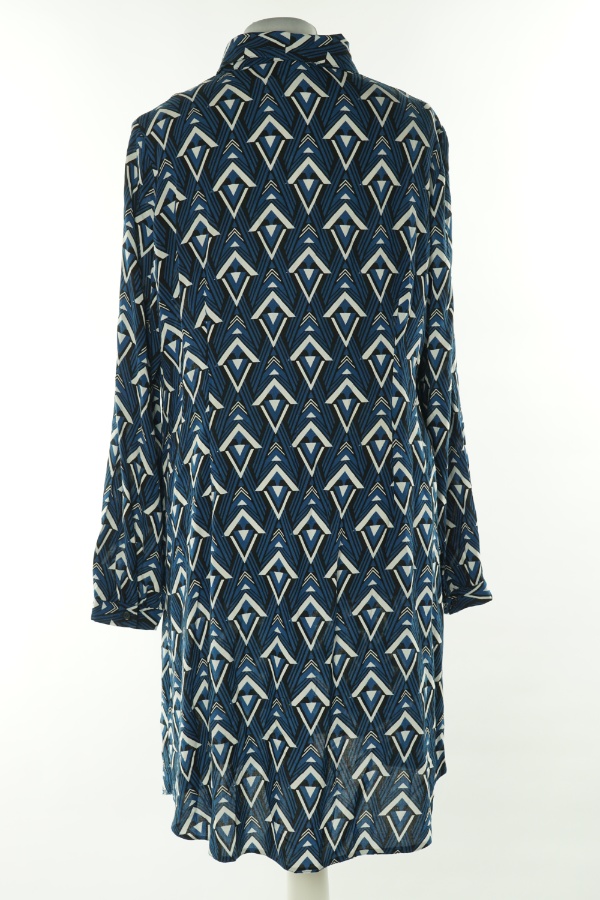 Sukienka niebiesko-biała koszulowa - F&F zdjęcie 2