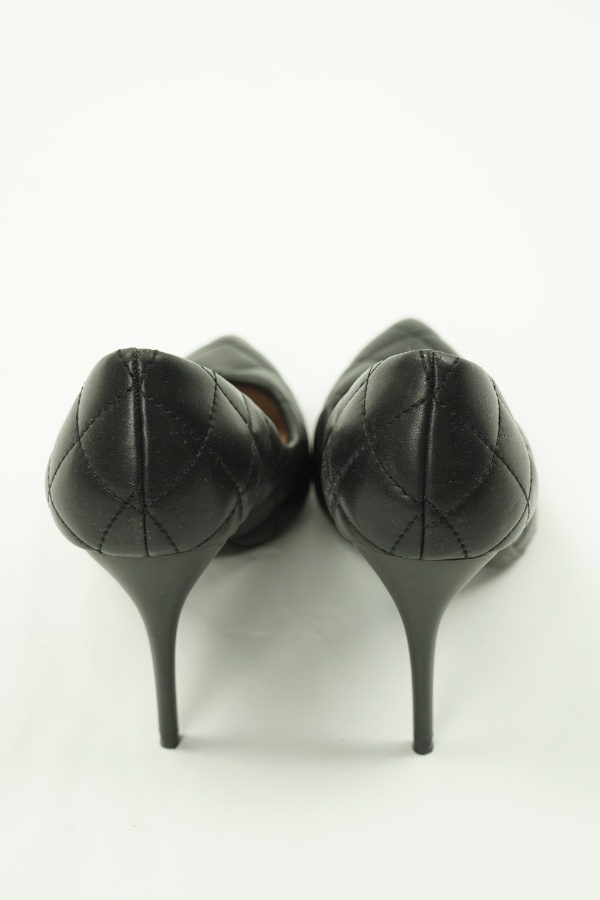 Szpilki czarne pikowane - NEW LOOK zdjęcie 3