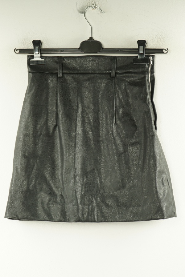 Spódnica czarna ekoskóra, H&M - H&M zdjęcie 2