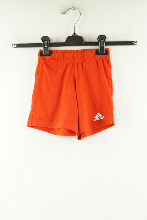 Krótkie spodenki czerwone bawełniane Adidas - ADIDAS zdjęcie 1