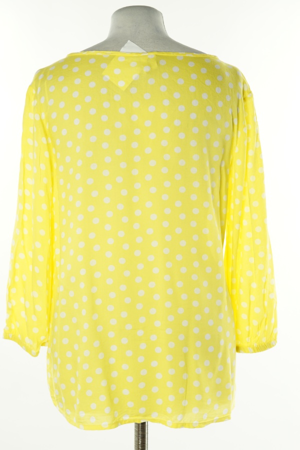 Bluzka żółta w białe kropki - GINA zdjęcie 2