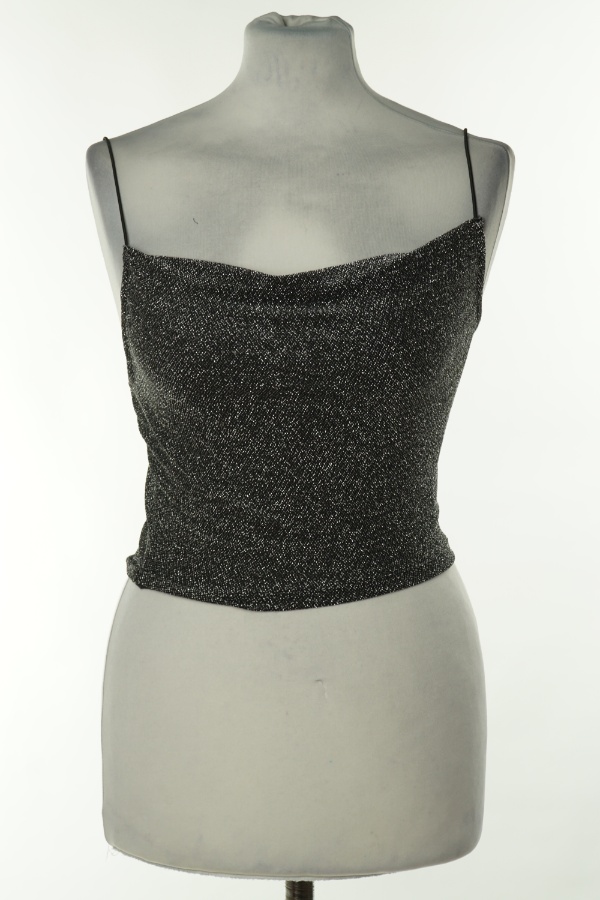 Top srebrny błyszczący - H&M zdjęcie 1