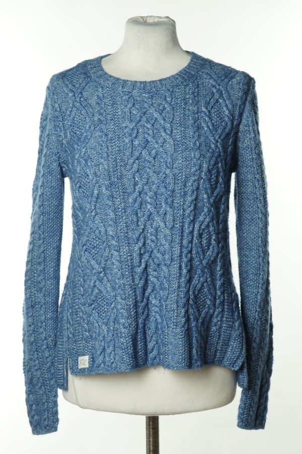 Sweter niebieski melanż - POLO RALPH LAUREN zdjęcie 1